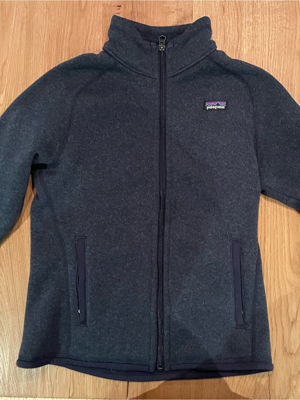 Patagonia Kids Dark Navy Full-Zip “better Sweater” Fleece Hoodie